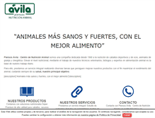 Tablet Screenshot of piensosavila.com